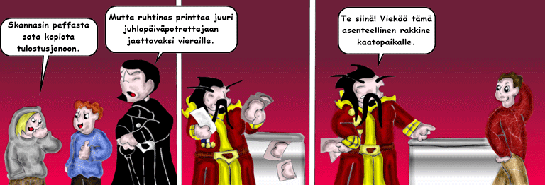 Darol VS Leopold comic strip