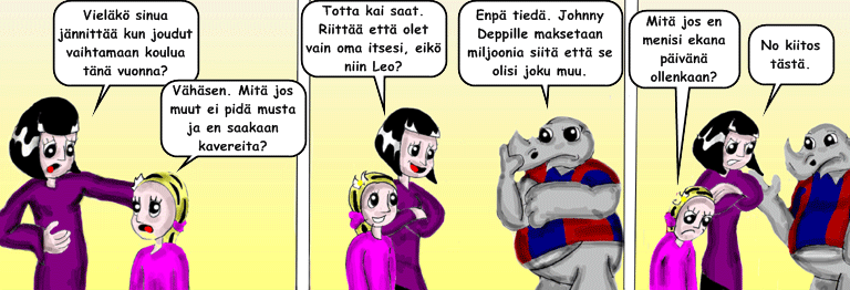 Darol VS Leopold comic strip