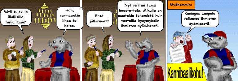 Darol VS Leopold comic strip