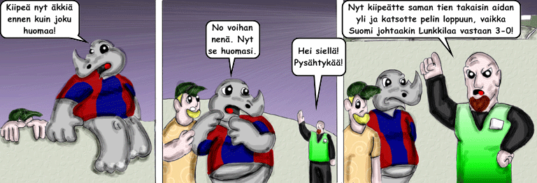 Darol VS Leopold comic strip
