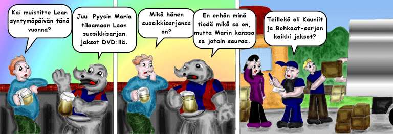 Darol VS Leopold comic strip
