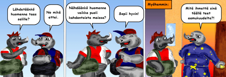 Darol VS Leopold comic strip