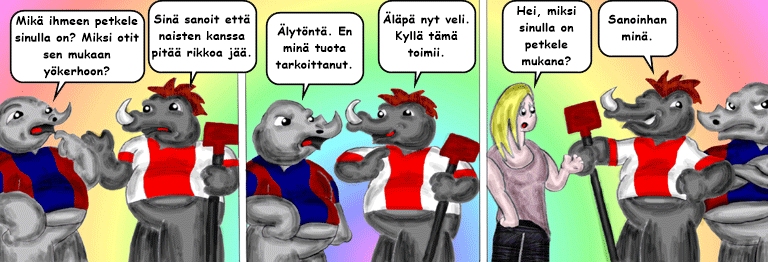 Darol VS Leopold comic strip