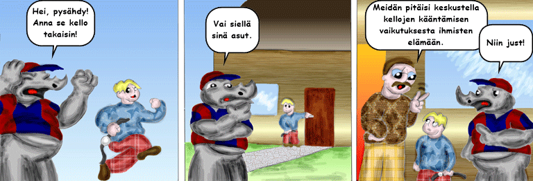 Darol VS Leopold comic strip