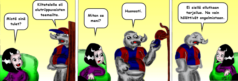 Darol VS Leopold comic strip