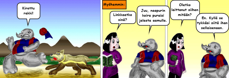 Darol VS Leopold comic strip