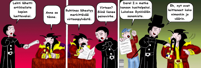 Darol VS Leopold comic strip