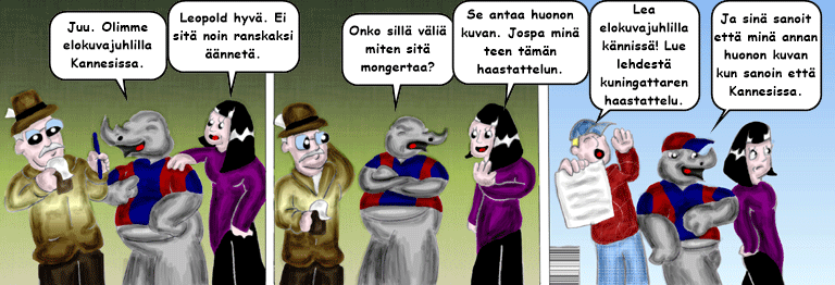 Darol VS Leopold comic strip